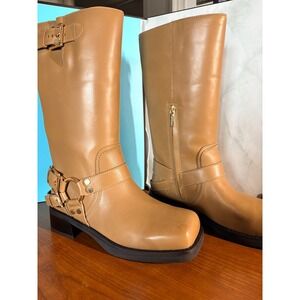 MICHAEL Michael Kors Crosby Moto Boot Sz 8.5M 0053